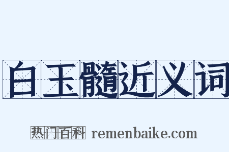 白玉髓近义词是什么意思的图片